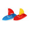 Teddies Loď/Plachetnica do vody plast 2 farby 12x21cm
