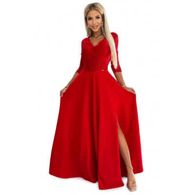 NUMOCO Dámske šaty 309-8 AMBER červená, XL