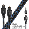 Audioquest Vodka Optilink 1,5 m - optický kabel Toslink (+ 3,5 mm mini adaptér)