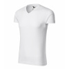 Pánske pracovné tričko MALFINI Slim Fit V-neck Farba: Biela, Veľkosť: L