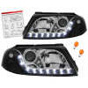 VW PASSAT B5 FL 3BG SVETLÁ predné reflektory ČIERNE LED H7