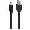 Genius ACC-A2CC-3A, Kabel, USB A / USB-C, USB 3.0, 3A, QC 3.0, opletený, 1m, černý (32590007400)