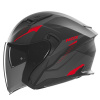 Helma NOX N130 MYST černá matná/červená - XS - doprava zdarma