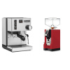 Rancilio Silvia BC + Eureka Mignon Perfetto, CR ferrari red