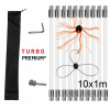 Turbo Premium Rotačná kefa na čistenie komína Plus set 10 m