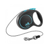 Vodítko FLEXI Black Design S lanko 5m/12kg modrá