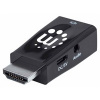 Manhattan adaptér HDMI na VGA, Micro Converter, HDMI Male na VGA Female, audio, černá 151542