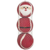 Nobby Vianočné tenisové loptičky santa 3ks 6 cm