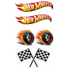 CUKROVÁ TLAČ jedlý obrázok na tortu Cukrová hmota HOT WHEELS AUTÁ SADA + TEXT 1