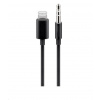 PREMIUMCORD Redukčný audio kábel Apple Lightning na 3.5 mm stereo jack, 1 m, čierny