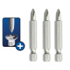 Šroubovací bity ploché Phillips PH2x50mm, 3ks blistr DEDRA 18A06PH21-03