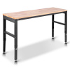 Vevor Nastaviteľný pracovný stôl 154.9×50.8 cm s napájacou zásuvkou SMKDJGZTBDLZMOAL4V2