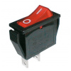 TIPA Prepínač kolískový 2pol./2pin ON-OFF 250V/15A červený