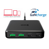 65W EU adaptér / nabíjačka SWISSTEN GaN - 2x USB-A + 2x USB-C - čierna