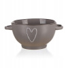Miska keramická HEART 660 ml, hnedá