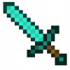 CUKROVÁ TLAČ jedlý obrázok na tortu Cukrová hmota Minecraft Meč + MENO TEXT