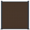 Rojaplast MODERN plotový panel WPC 180x180 cm HORIZONTÁLNÍ i VERTIKÁLNÍ a koncovky - teak