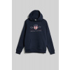 MIKINA GANT ARCHIVE SHIELD HOODIE EVENING BLUE