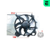 Ventilátor chladenia motora ERA 352043