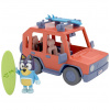 TM Toys Modré rodinné auto s figúrkou otca + príslušenstvo
