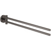 GROHE Essentials dvojramenný otočný držiak na uteráky, dĺžka 439 mm, tmavý grafit, 40371A01