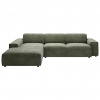 Livetastic ROHOVÁ SEDACIA SÚPRAVA, textil, zelená - Online Only obývacie izby - 001581035508