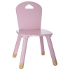 Detská stolička ružová, drevo borovica + mdf, 32x32x50 cm (127153A pink, pink sweetness chair)