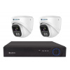 Securia Pro kamerový systém NVR2CHV8S-W DOME smart, biely Nahrávanie: 4TB disk
