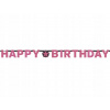 Banner Happy Birthday Pink Diamonds