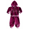 Teplaková súprava - Detská dráha veľkosti 98 fialová, ružová (MK Poľh Cotton Velor Tracksuit - Lilazd R.98)