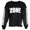 Zone floorball Goalie sweater UPGRADE SW black/white XXXL, čierna / biela