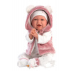Llorens 74070 New born Realistická Bábätko sa zvuky a mäkkým látkový telom 42 cm