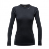 Dámske termoprádlo Devold Duo Active Woman Shirt - Black - XS