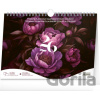 NOTIQUE Týždenný plánovací Fialové kvety 30 x 21 cm 2026