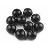 Drevené korálky Ø22-25 mm - (Ø22-25 mm) čierna (50 ks)