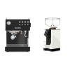Ascaso Steel DUO, Black + Eureka Mignon Perfetto, BL white