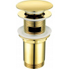 Univerzálny zlatý klik-klak zátka pre umývadlo a bidet Deante NHC_Z10U