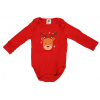 Textilomanie Detské body s dlhým rukávom CHRISTMAS GIRLS červené - rôzne veľkosti Veľkosť: 62 - 68