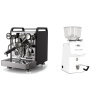 Rocket Espresso Mozzafiato FAST V, black + Ascaso H64, white