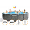 Intex Bazén Prism Frame Greywood Premium Set 457 x 122 cm - 26742