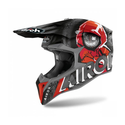 Prilba WRAAP Alien, AIROH (červená matná) 2022 XL