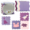 LEAN TOYS Mäkká logická podložka Edukačná ohrádka EVA Foam Pink Purple 25ks