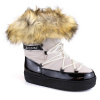 Vinceza W JAN262 beige lace-up snow boots with fur (180348) Black/Green 39