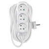 Predlžovací kábel 10 m / 3 zásuvky / biely / PVC / 1 mm2 Emos P0310