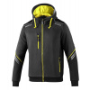 Sparco COLORADO TECH HOODED FULL ZIP Mikina XL, Sivá-Žltá