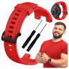 Pásik ChronSmarta pre inteligentné hodinky Amazfit T‑Rex a T‑Rex Pro, červený gumový