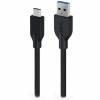 Genius ACC-A2CC-3A, Kabel, USB A / USB-C, USB 3.0, 3A, QC 3.0, opletený, 1,5m, černý (32590007401)