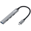 Equip 128961 4 porty USB-C® (USB 3.1) MultiPort húb čierna, sivá; 128961