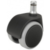 Kolieska pre herné stoličky, pogumované čierna, priemer čapu: 11mm, v balení 5ks