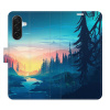 Flip pouzdro iSaprio - Samsung Galaxy A17 / A17 5G - Magical Landscape s kapsičkami na karty (Flipové knížkové pouzdro, obal, kryt iSaprio s přihrádkami na karty a motivem)